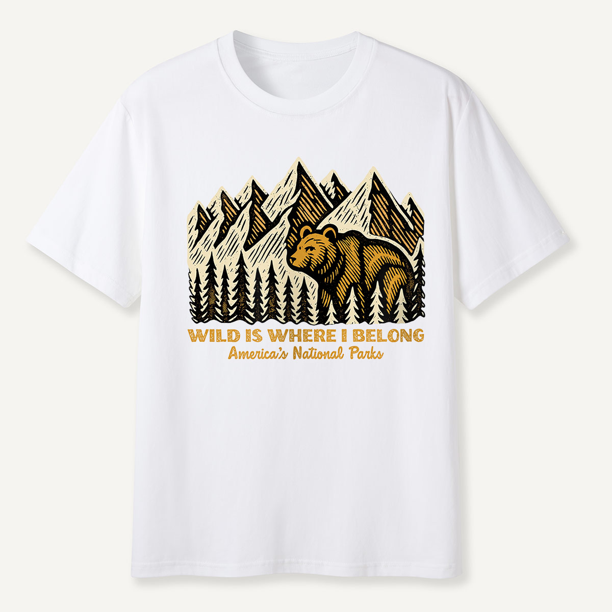 Wild Is Where I Belong Bear Mountains T-Shirt
