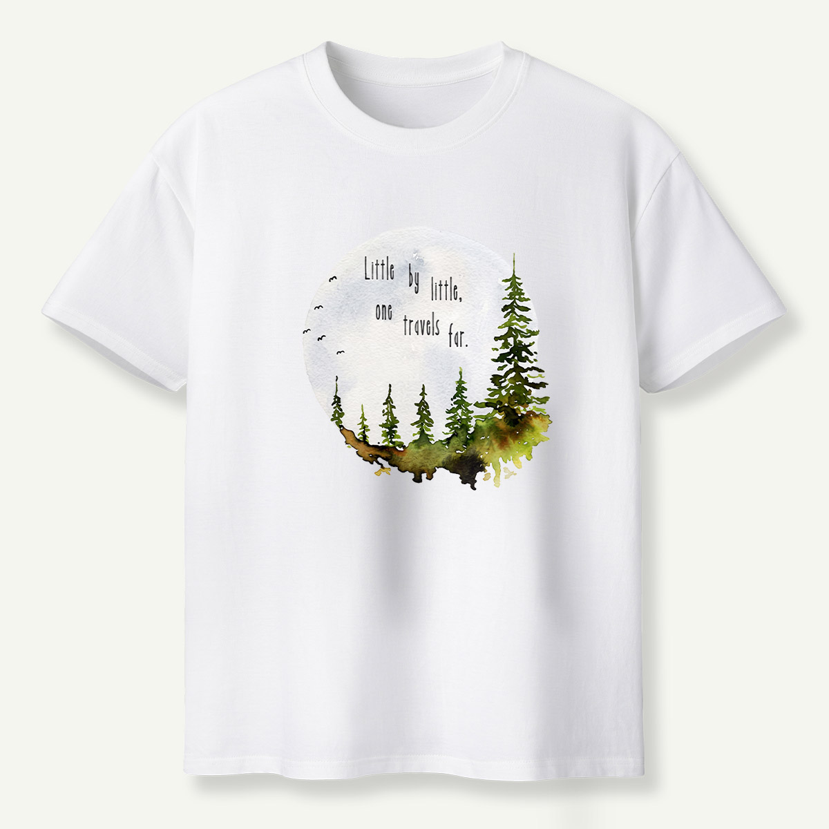 Life Is Better In The Woods Forest Circle T-Shirt