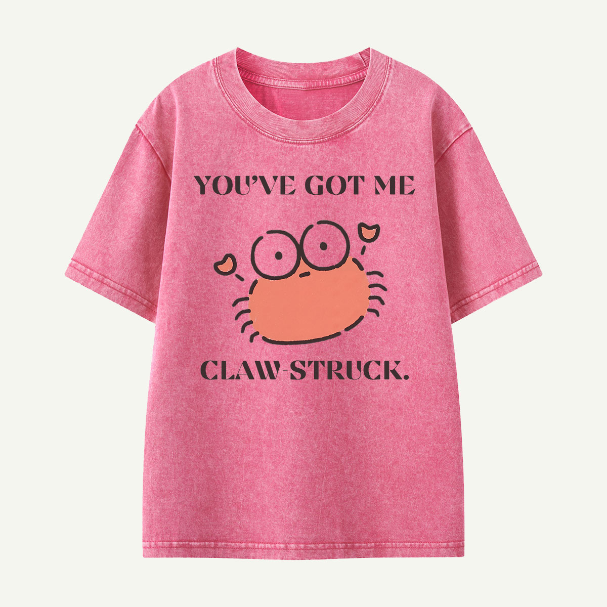 You’ve Got Me Claw Struck Crab Kids Washed T-Shirt