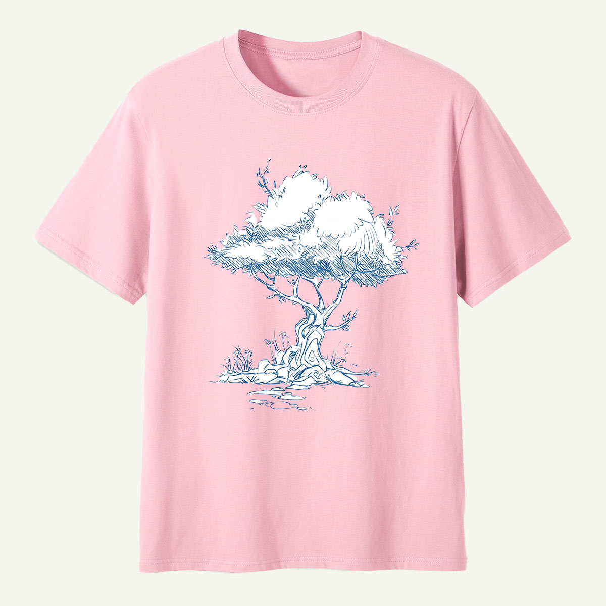 Wilderness Trail Map Line Art T-Shirt