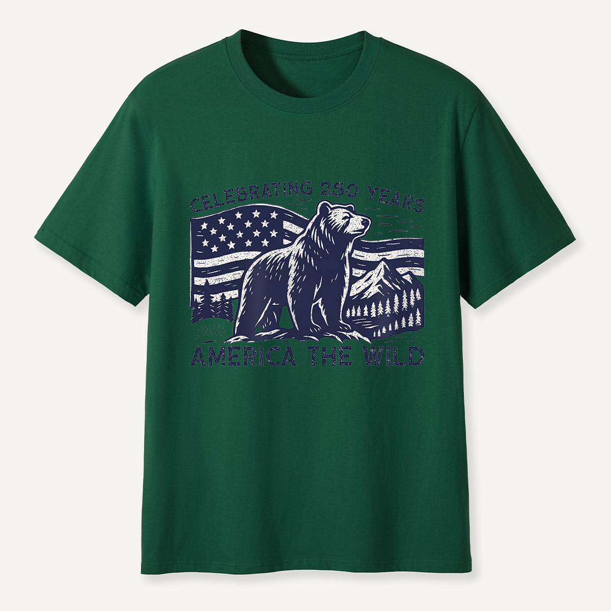 America the Wild 250 Years Bear T-Shirt