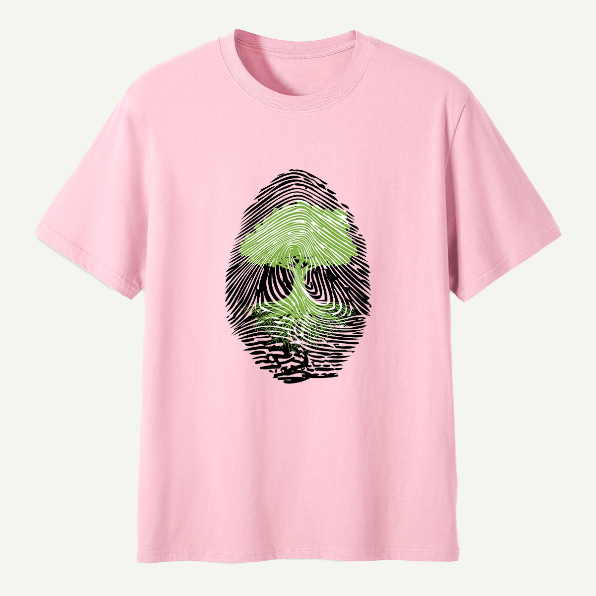 Tree Fingerprint Nature Symbol T-Shirt