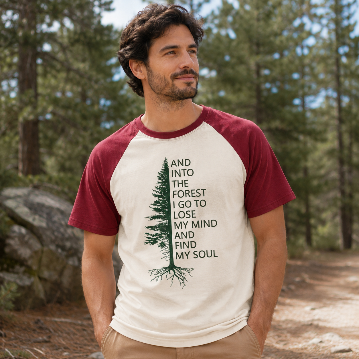 Into the Woods Raglan T-Shirt