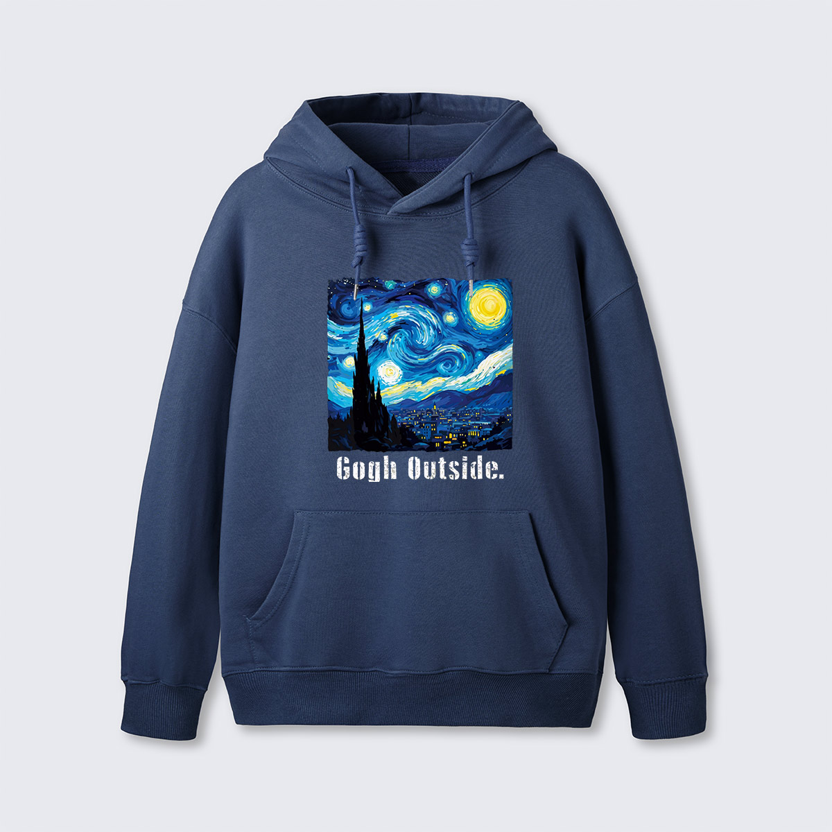 Swirl Night Sky Gogh Outside Hoodie