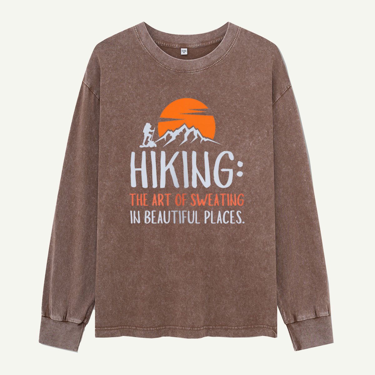 Hiking the Art of Sweating Washed Long Sleeves