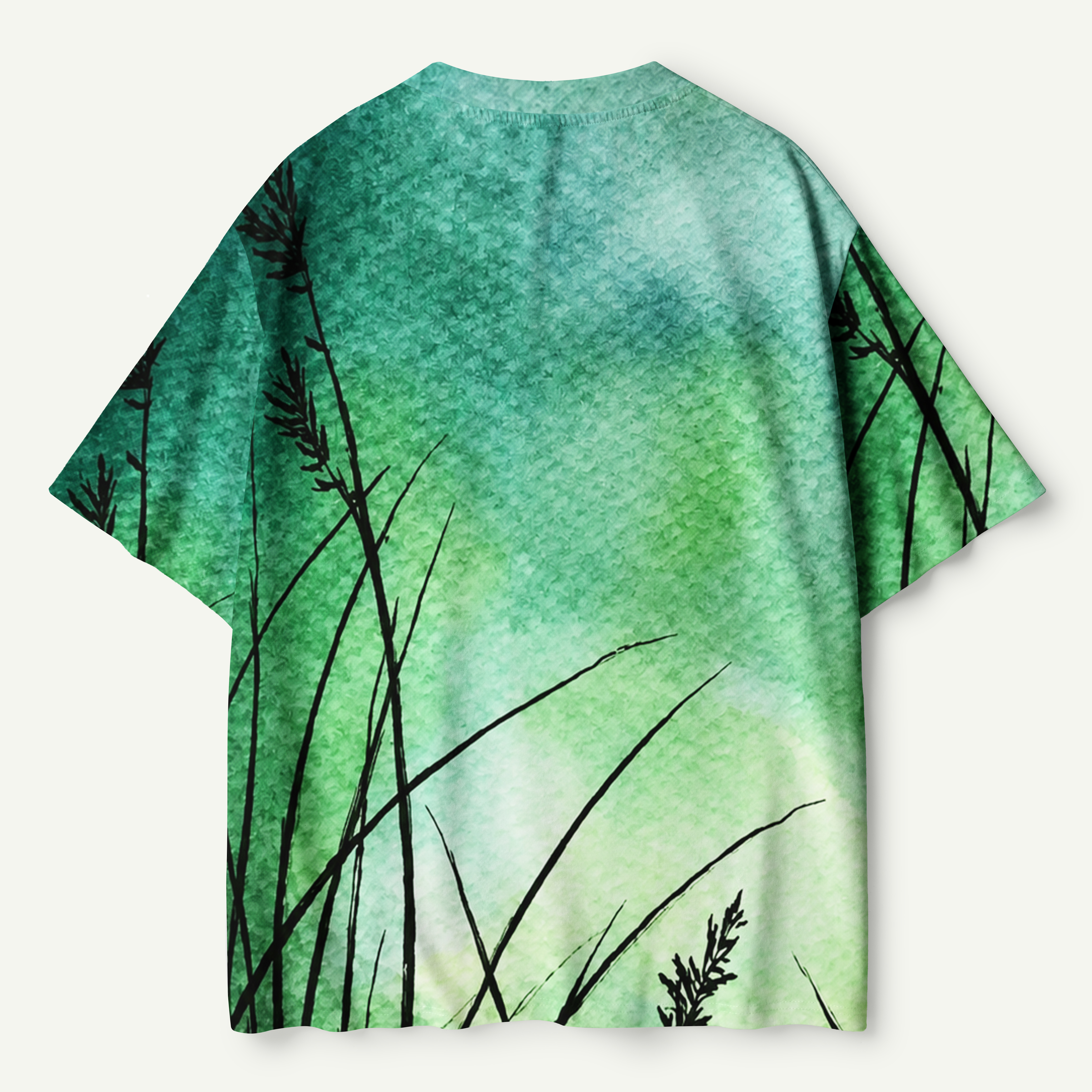 Moonlit Meadow Grass Silhouette Premium Eco Tee