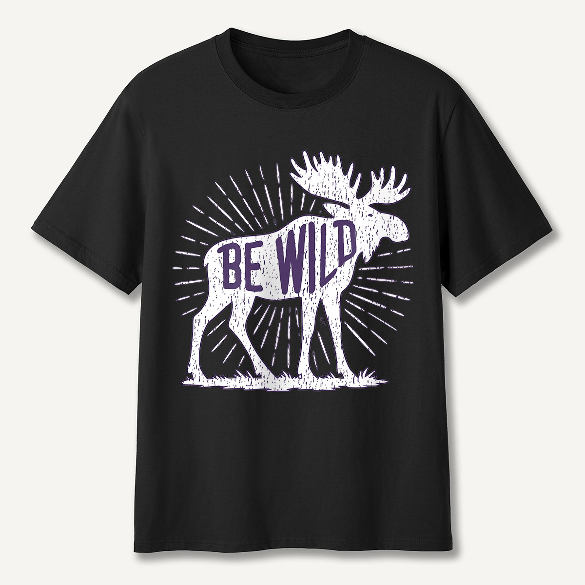 Be Wild Moose Sunburst T-Shirt