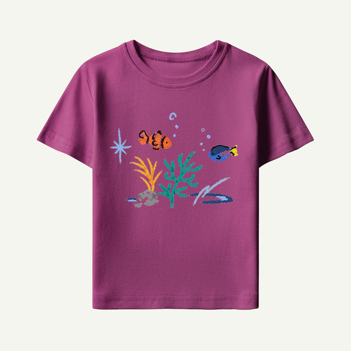 Colorful Reef Fish Underwater Kids T-Shirt