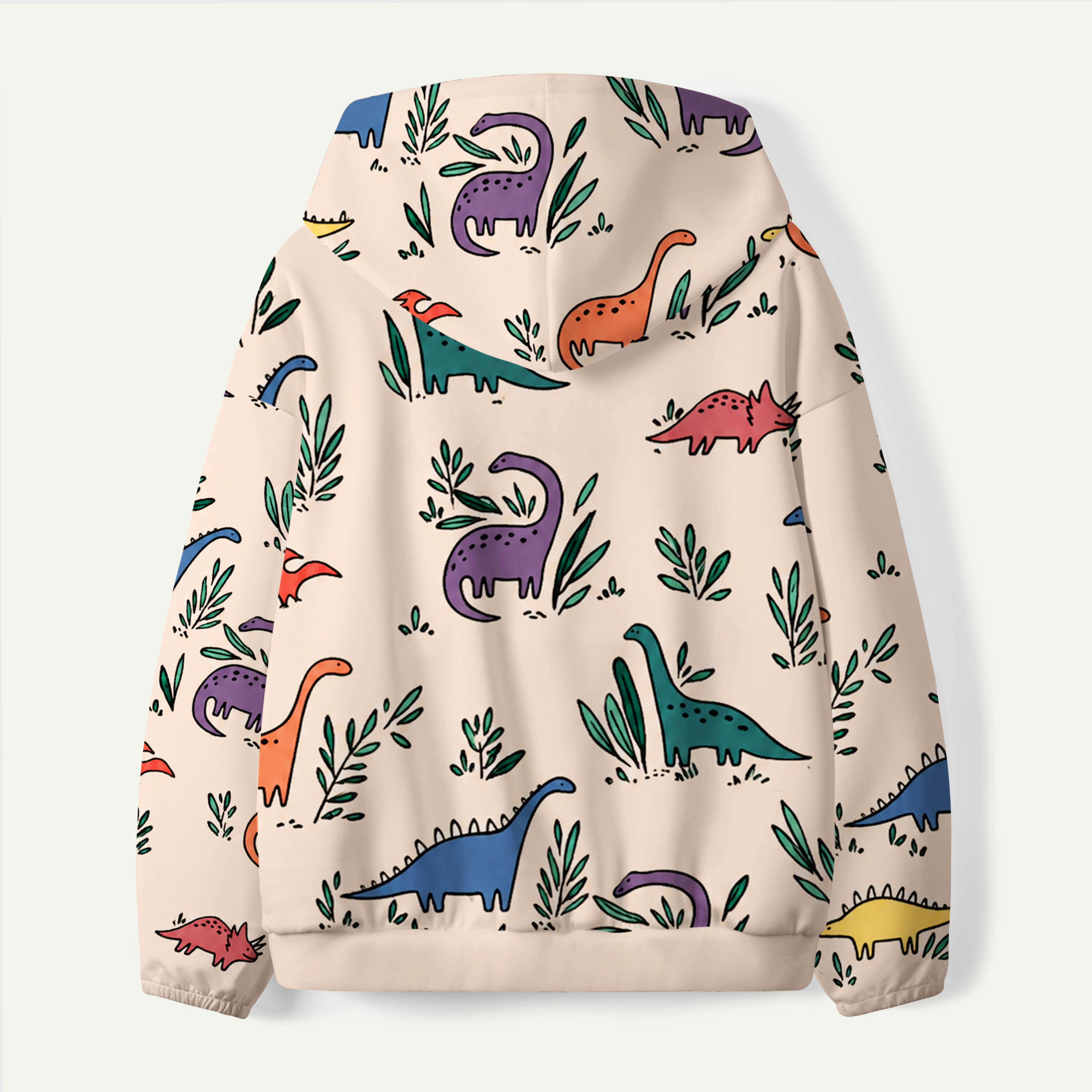 Cute Dinosaur Friends Pattern Kids All-over Printed Hoodie