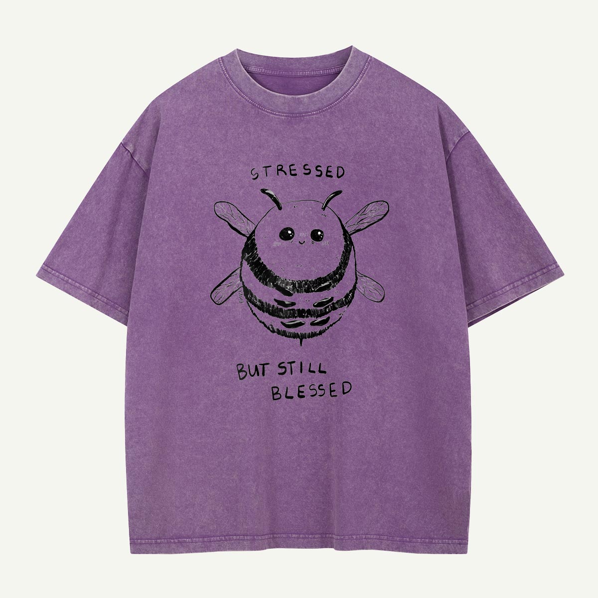 Stressed but Still Blessed Bee Washed T-Shirt