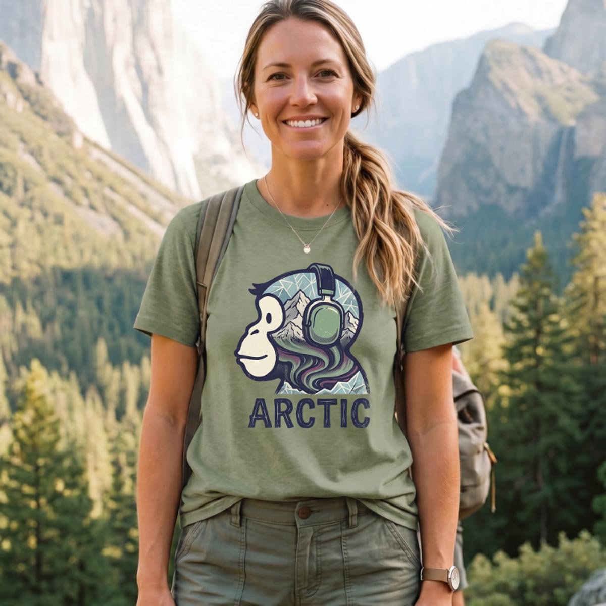 Mountain Chill Beats Monkey T‑Shirt