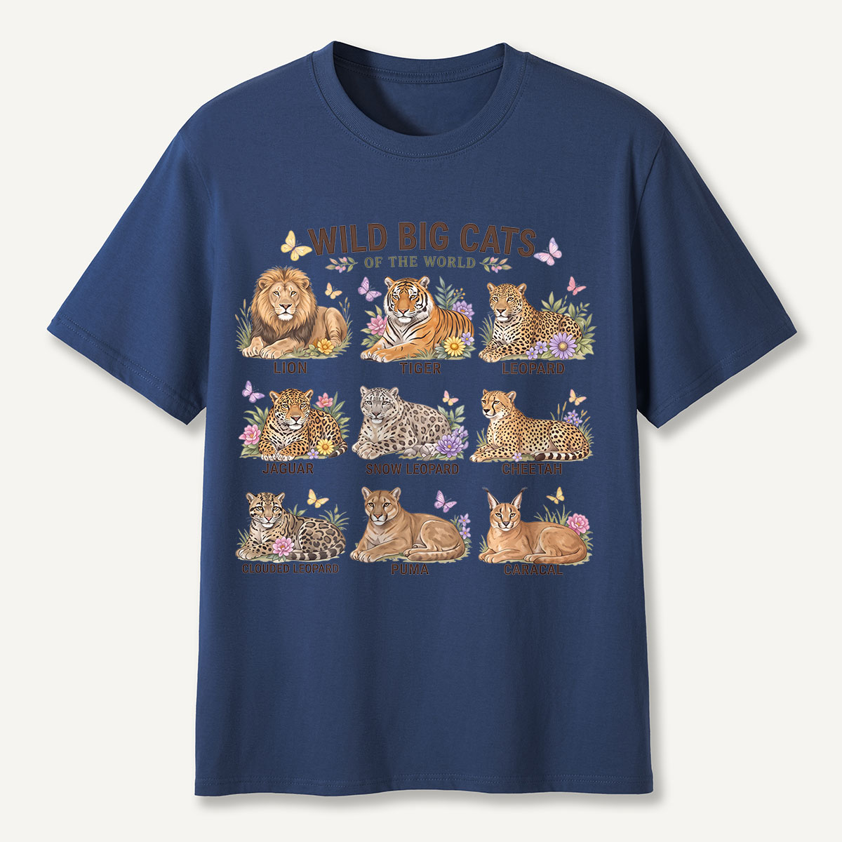 Wild Big Cats of the World T-Shirt