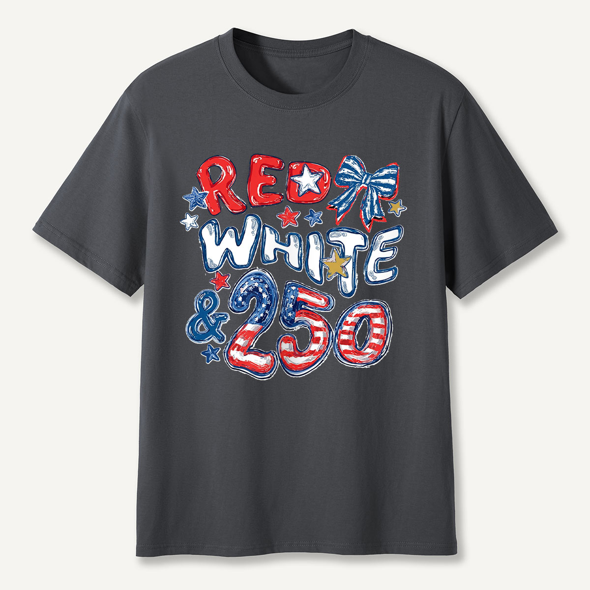 Red White and 250 Flag T-Shirt