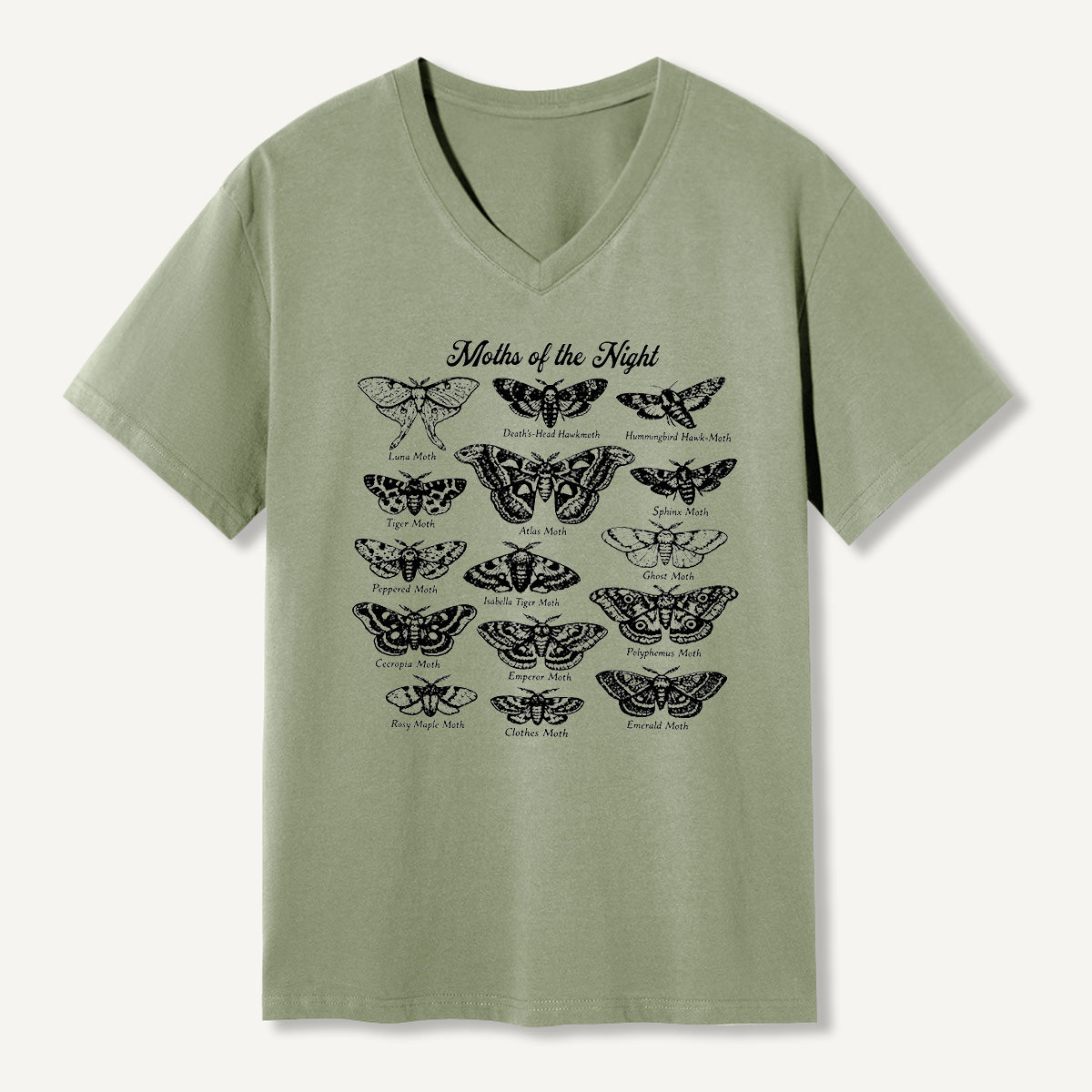 Moths Of The World Field Guide V-neck T-Shirt