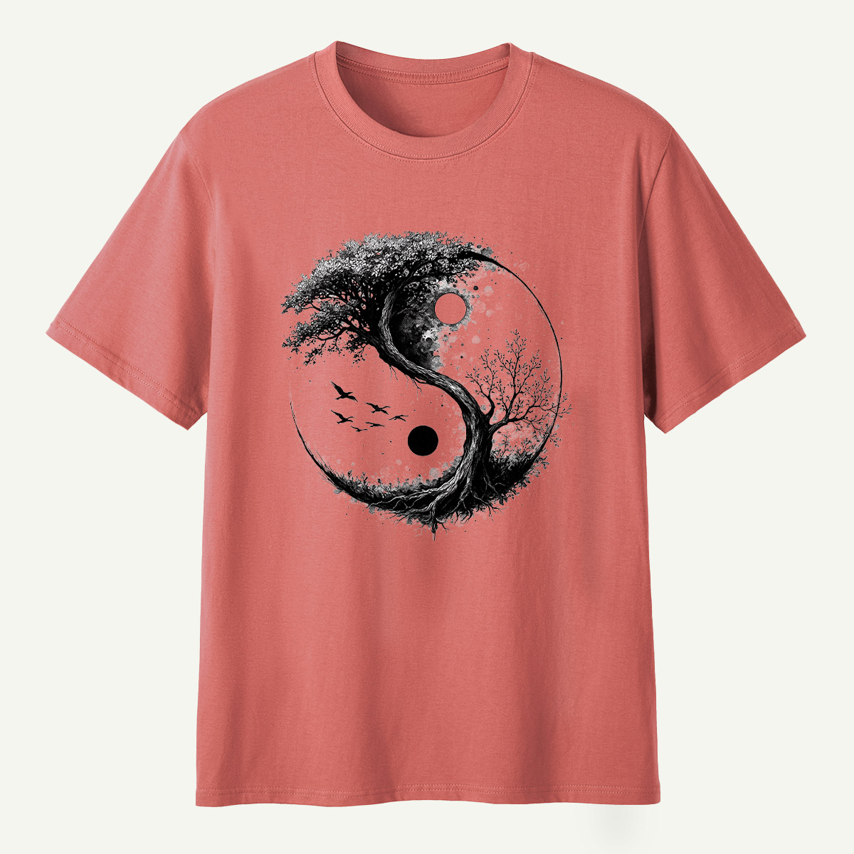 Yin Yang Tree Of Life Balance T-Shirt