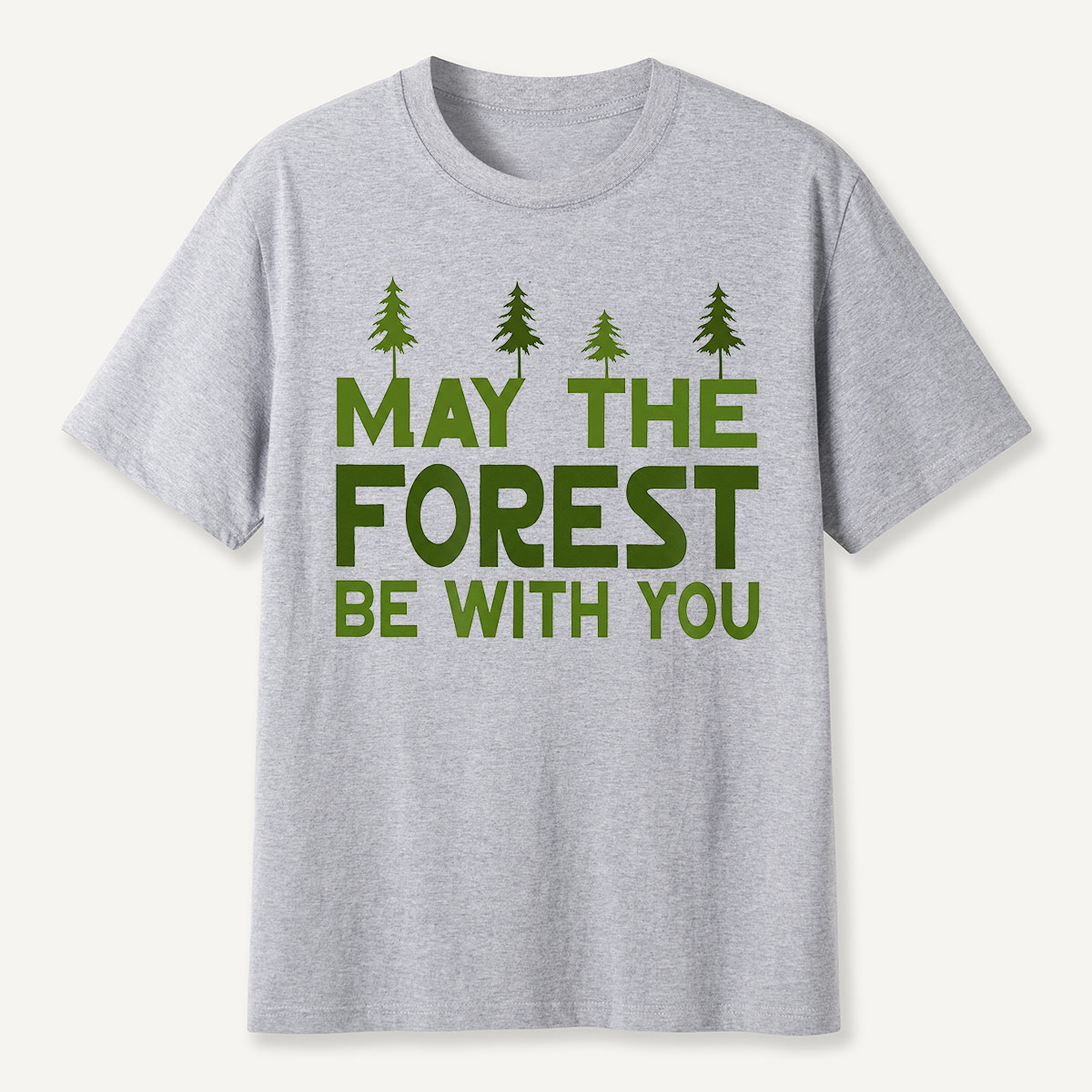 May the Forest Be With You Tree Line Mint T-Shirt