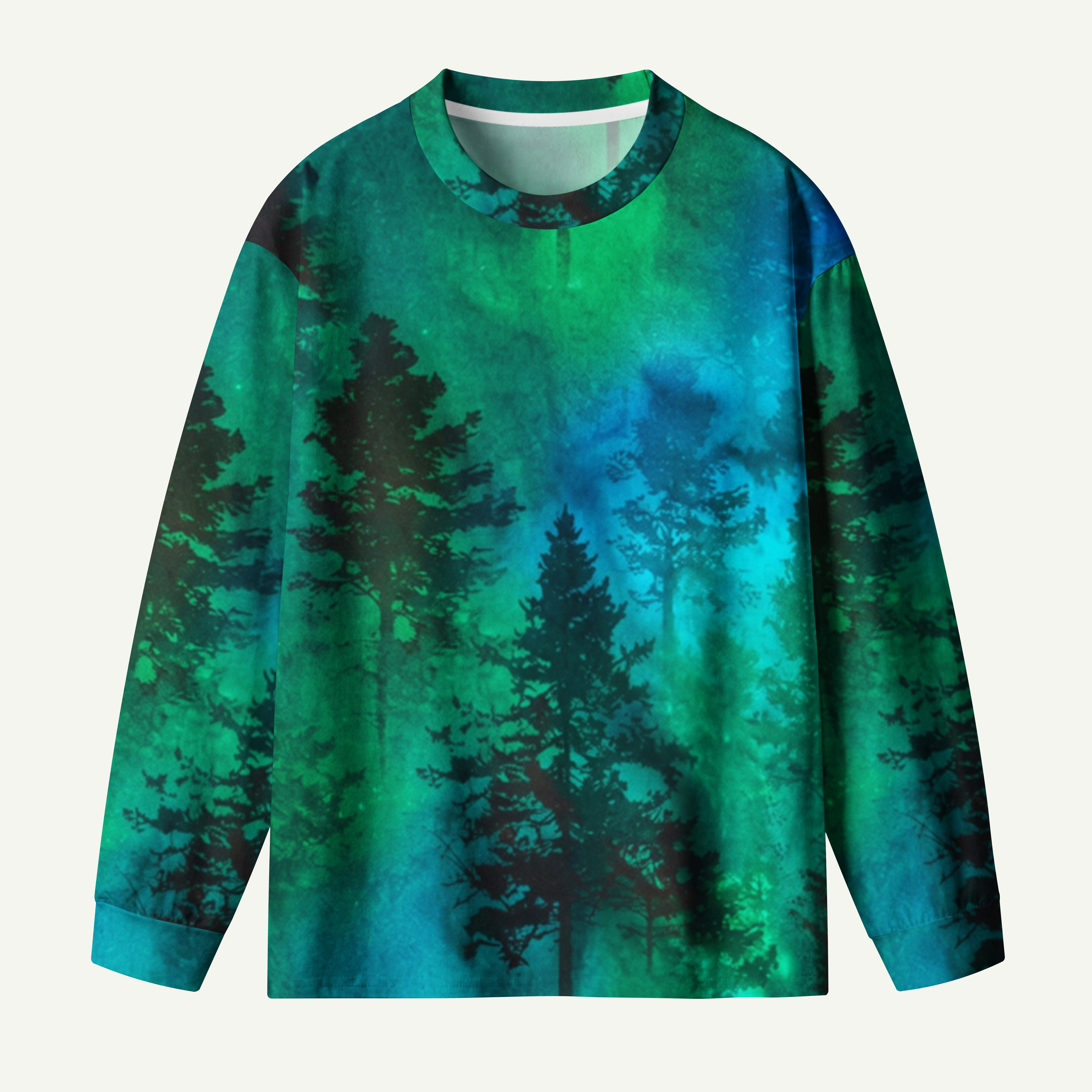Nature Glowing Forest Tree  Premium Cotton Long Sleeves