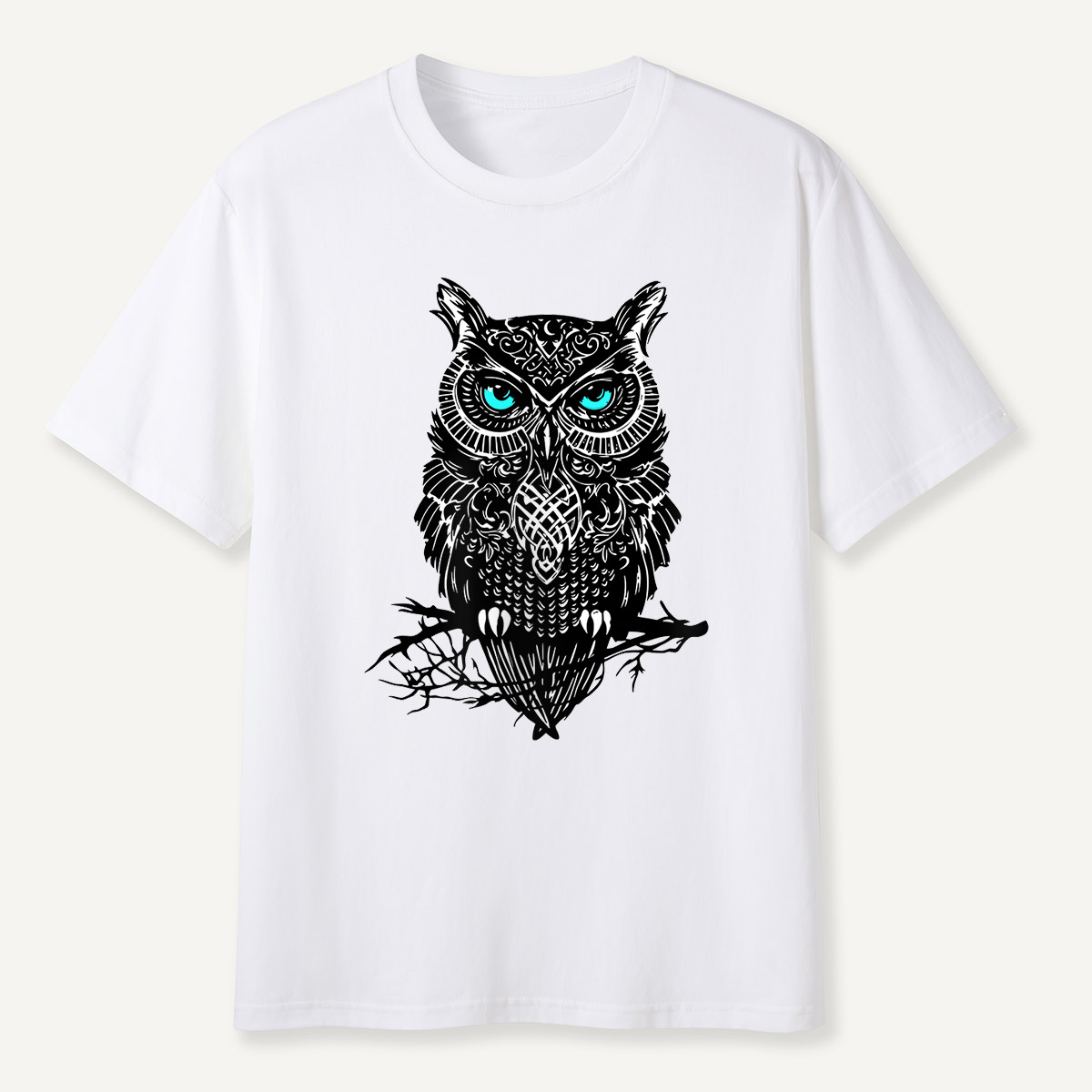 Tribal Blue-Eyed OwlT-Shirt