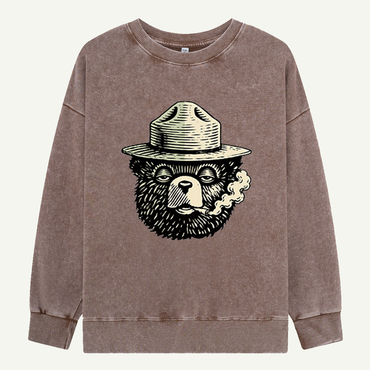 Keep It Green Ranger Bear Washed Sweatshirts