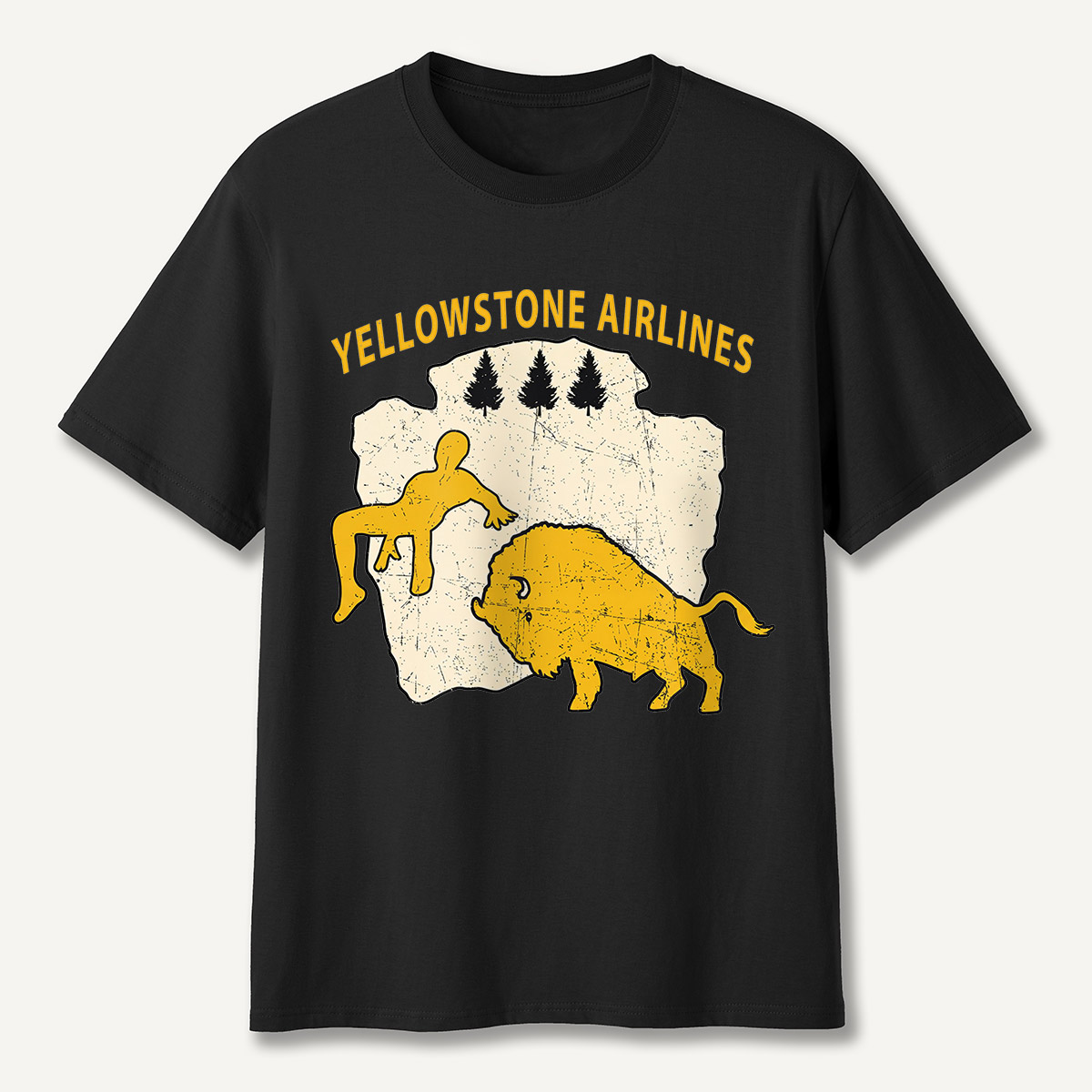 Yellowstone Airlines Bison Toss T-Shirt