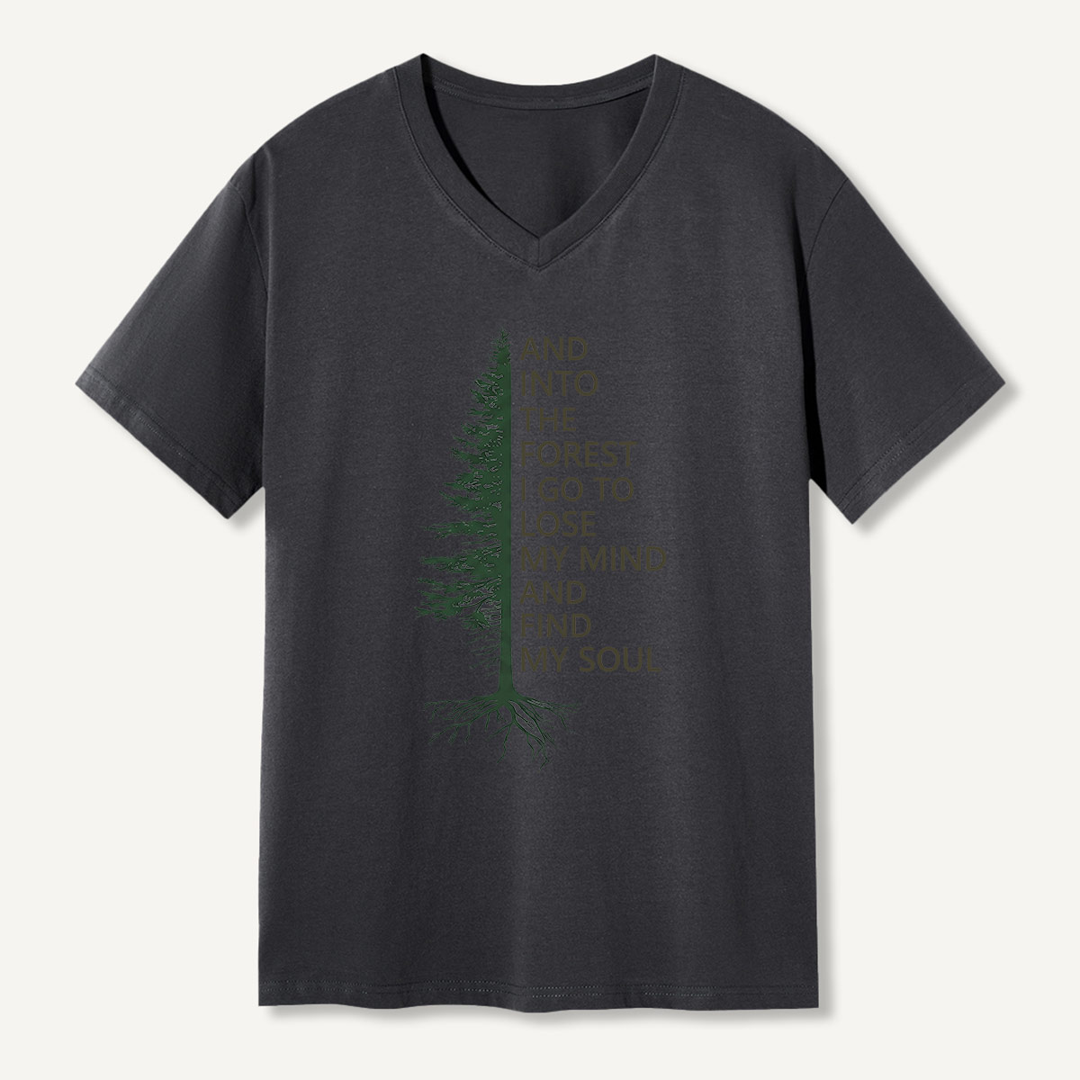 Vintage Heron Wetland Bird Nature V-neck T-Shirt