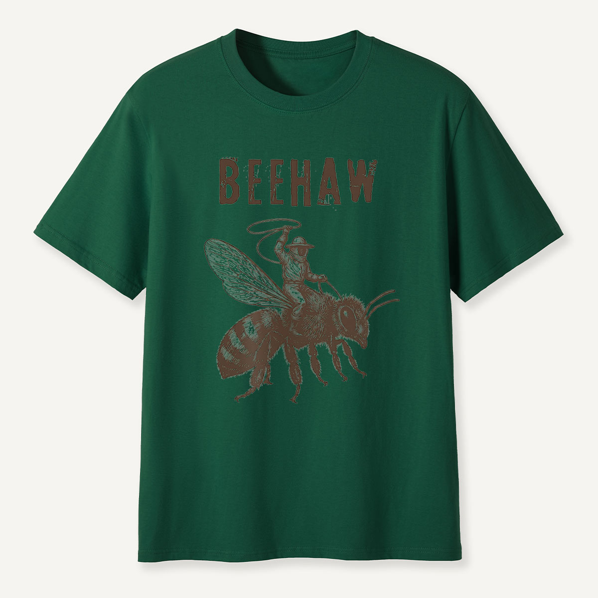 Beehaw Cowboy Riding Bee T-Shirt