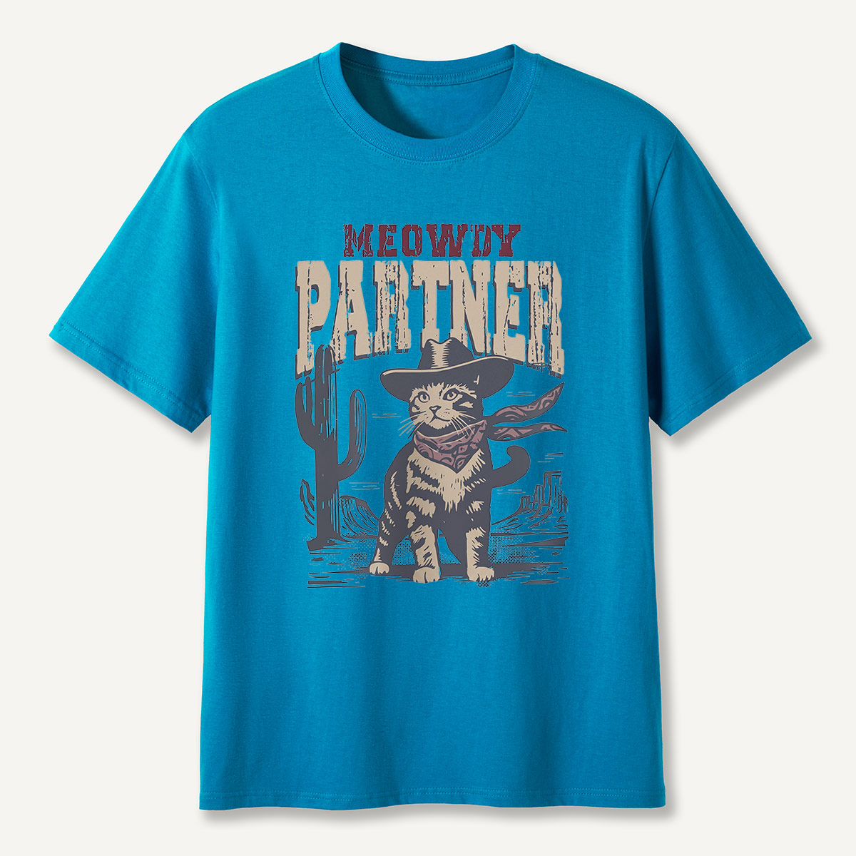 Meowdy Partner Cowboy Cat T-Shirt