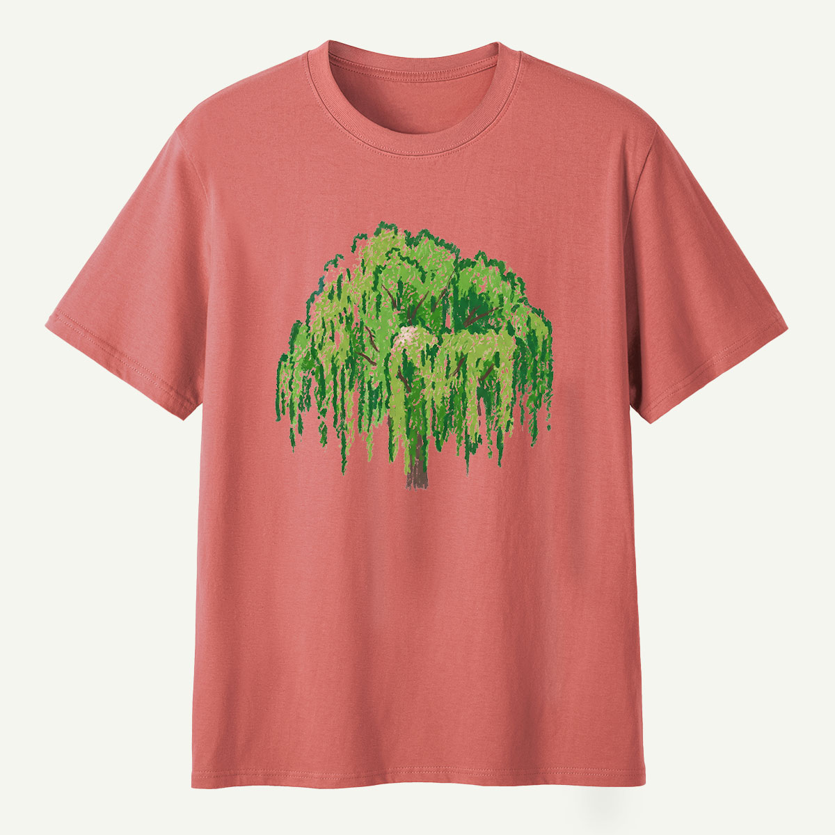 Weeping Willow Tree Watercolor T-Shirt