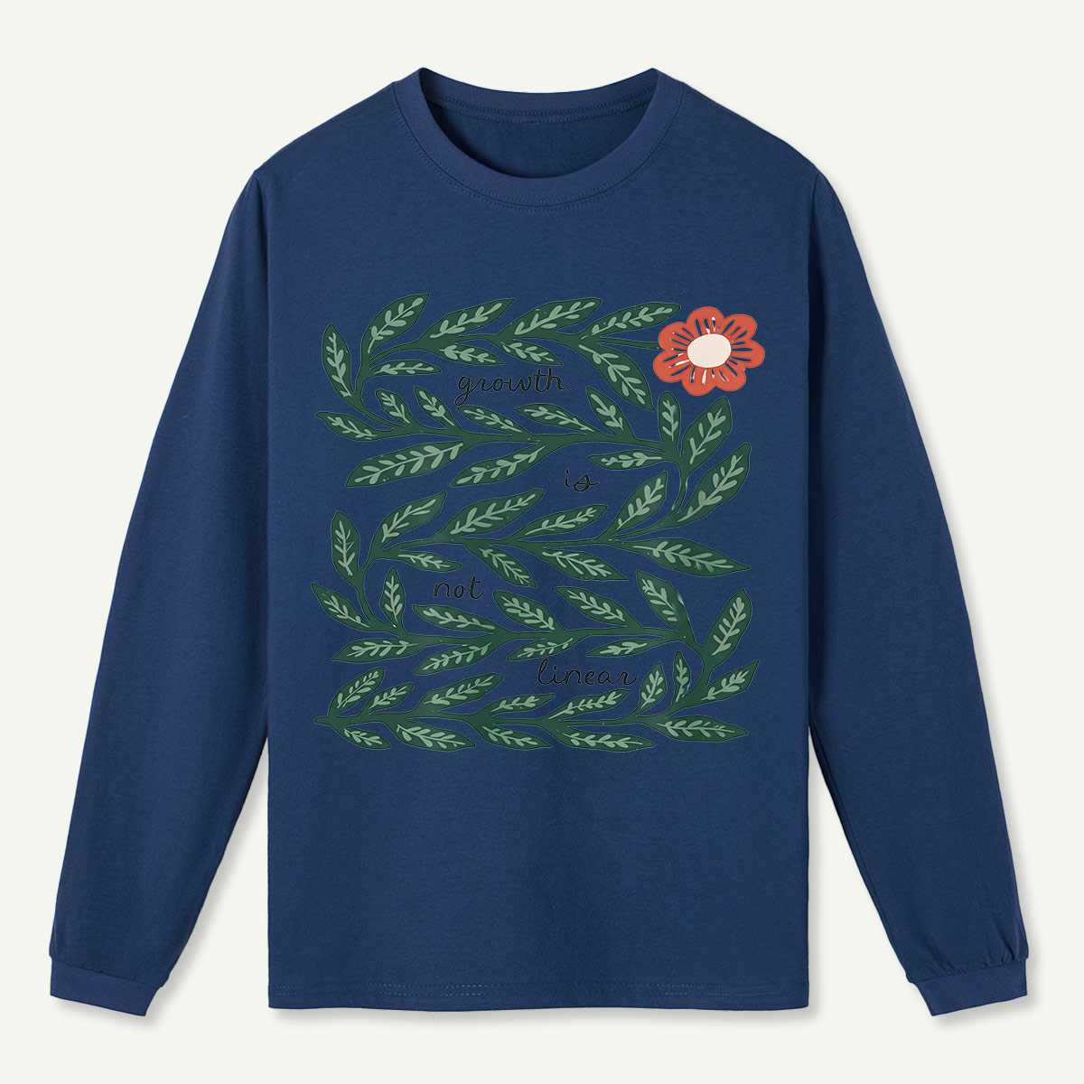 Growth Vine Art Long Sleeve T-Shirt