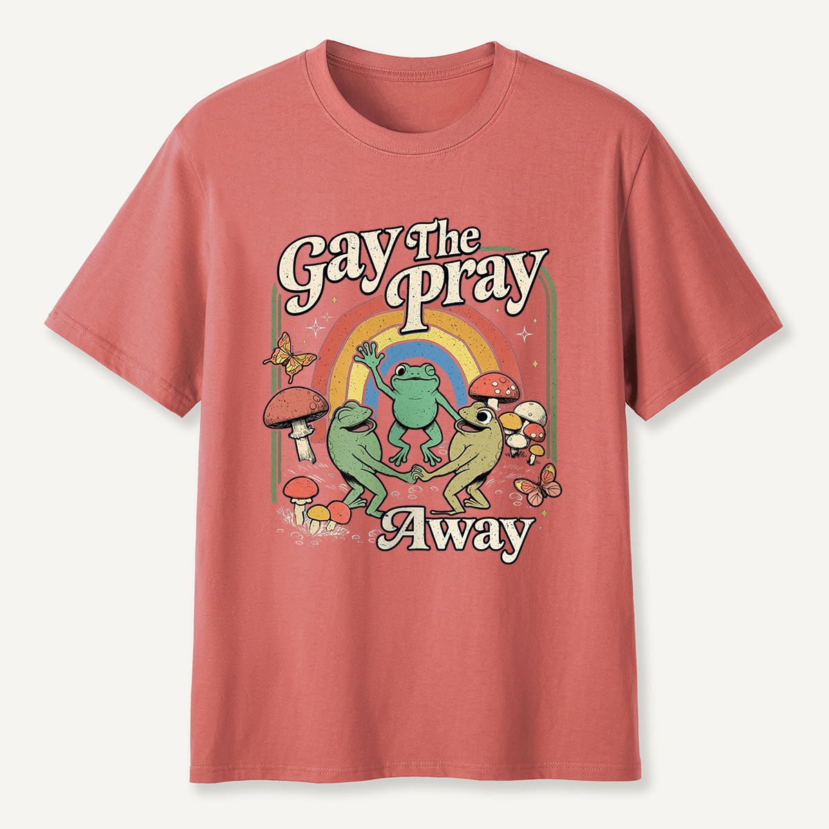 Frogs Rainbow Mushroom T-Shirt