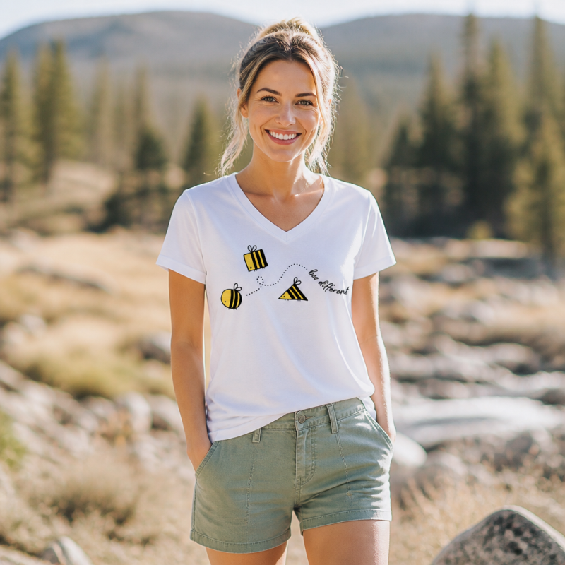 Bee Different V-neck T-Shirt