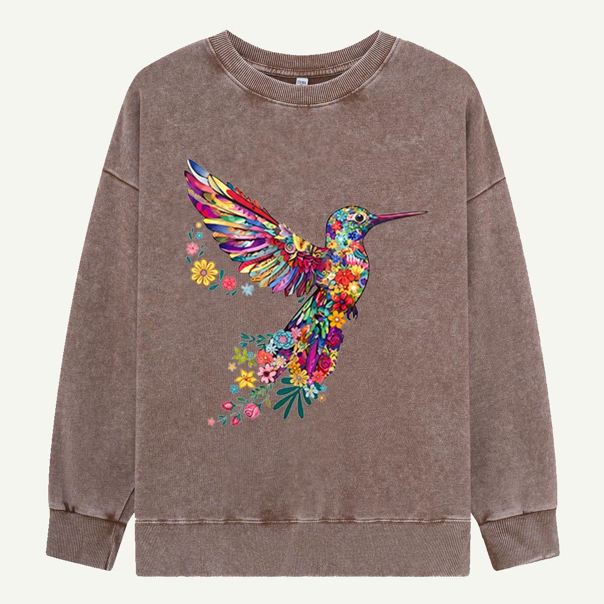 Animal Lover Hummingbird Washed Sweatshirts