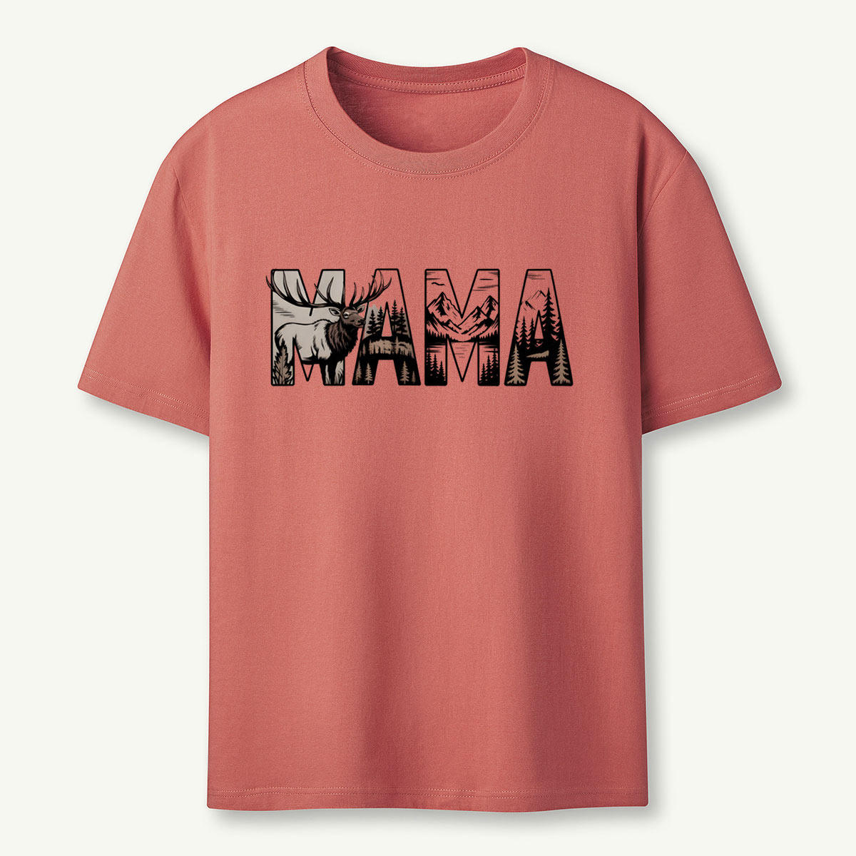 Mama Forest Adventure Hiking and Camping T-Shirt