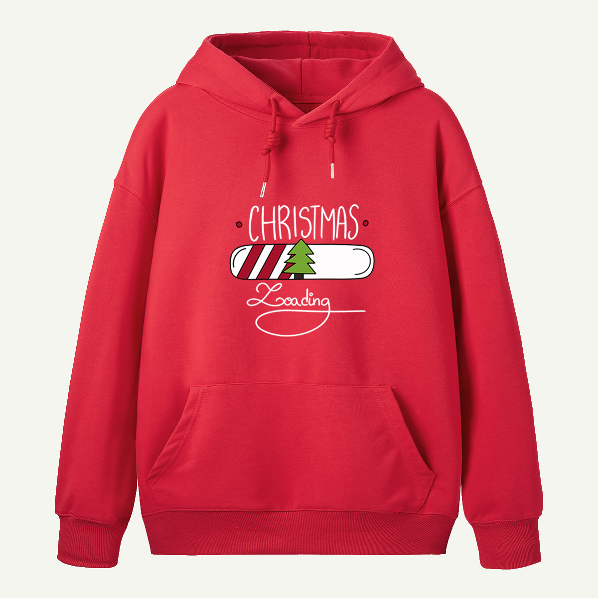 Christmas Loading Festive Progress Bar With Christmas Tree Hoodie
