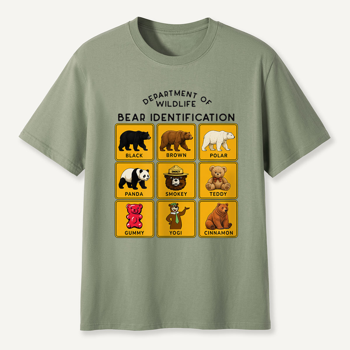 Department of Wildlife Bear Identification T-Shirt
