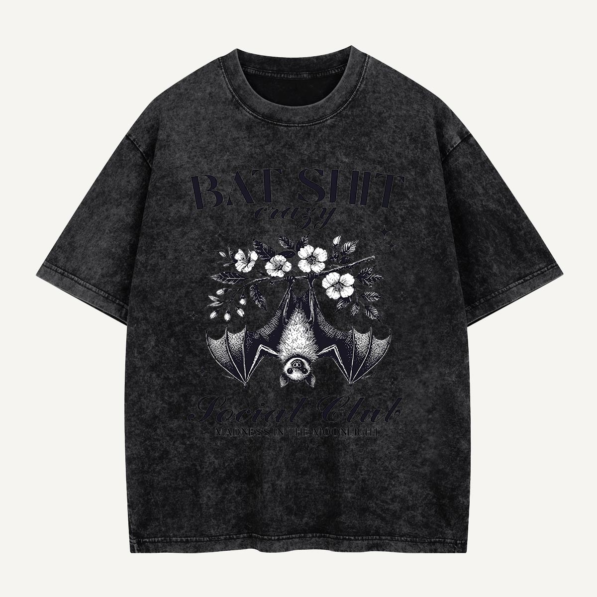 Bat Shit Crazy Social Club Washed T-Shirt