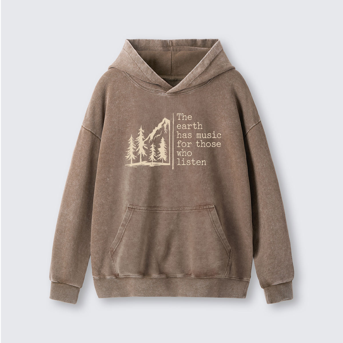 The Earth Has Music Washed Hoodie