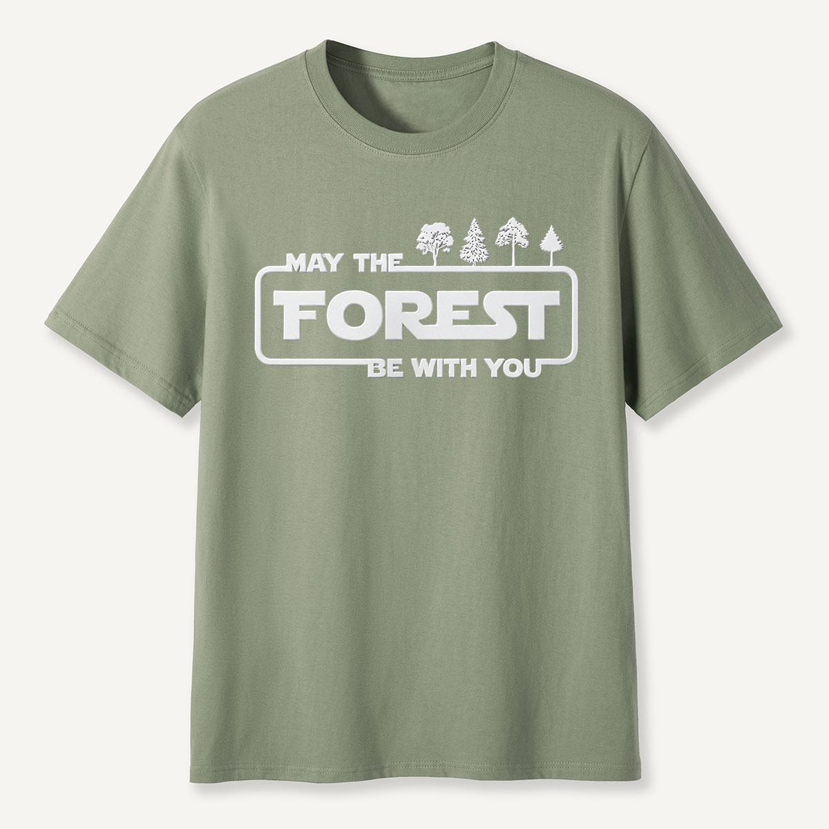 May the Forest Be with You Eco Quote T-Shirt
