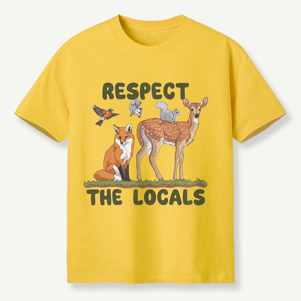 Respect the Locals Forest Animals T-Shirt