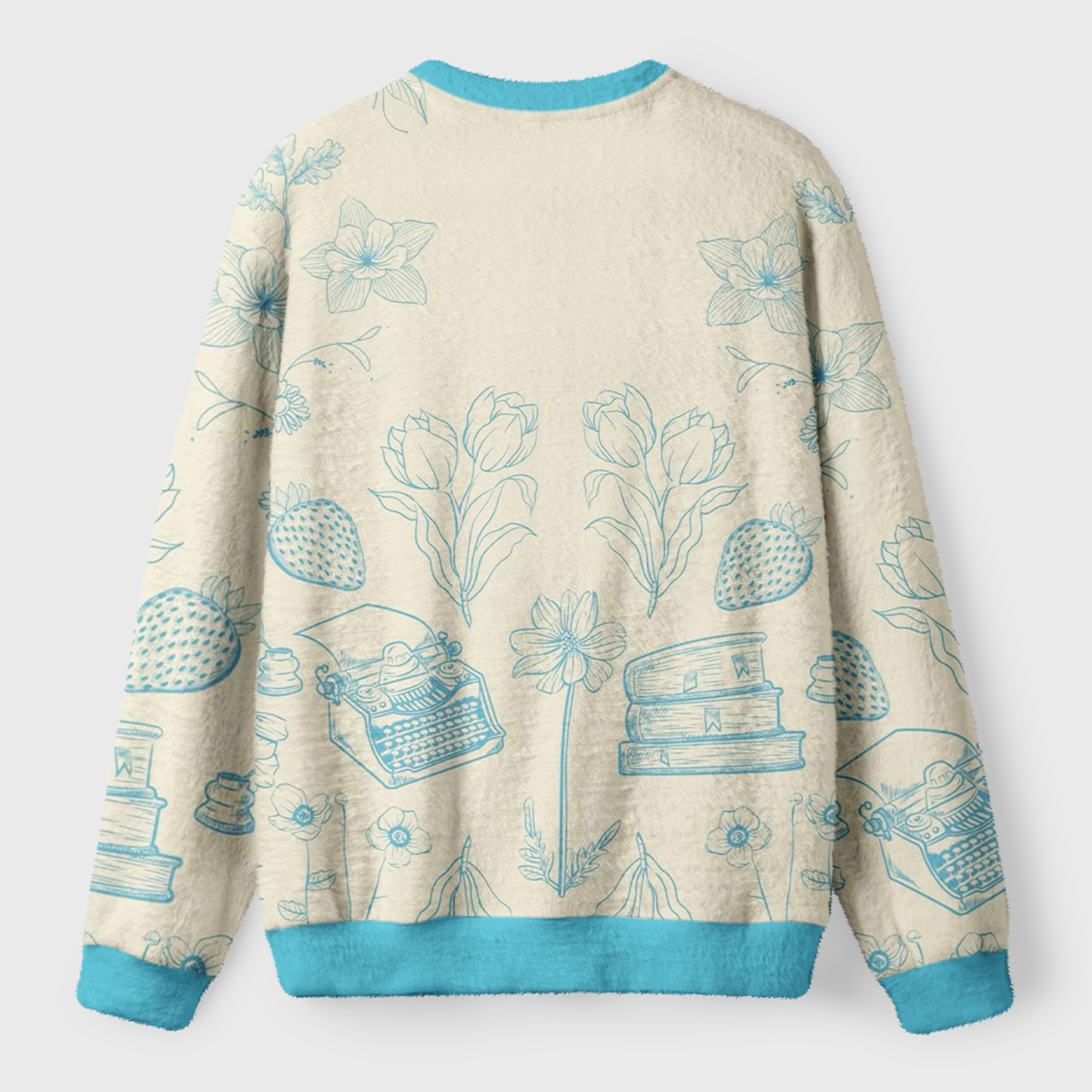 Petals, Pages & Typewriter Days Ugly Fuzzy Fleece Sweatshirt
