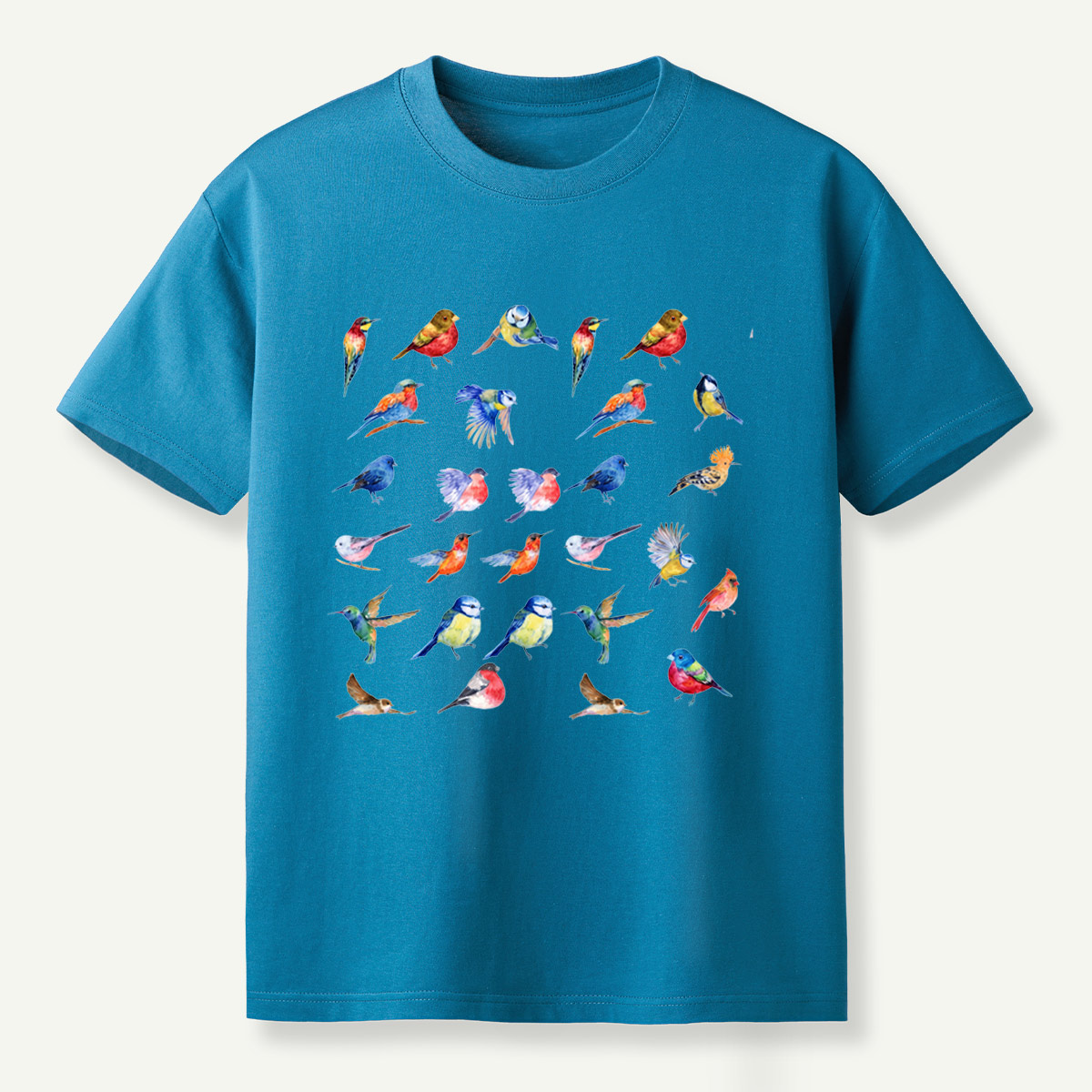 Colorful Birds Watercolor Collection T-Shirt
