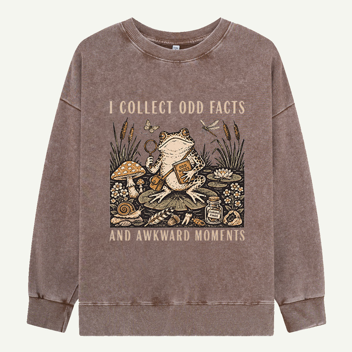 Odd Facts & Frog Investigations Washed Sweatshirts