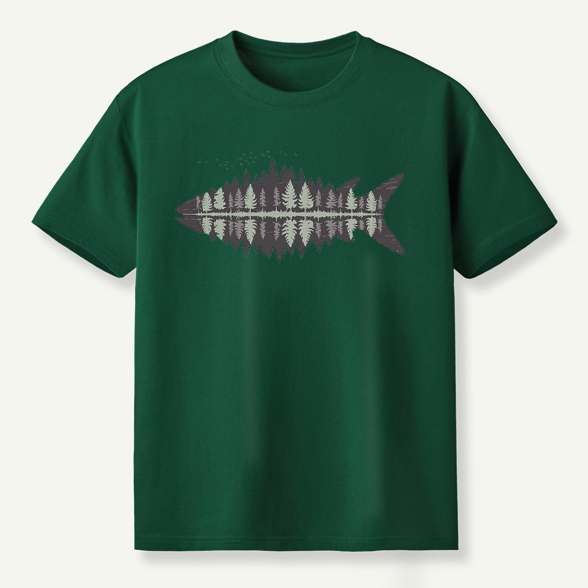 Fish Skeleton Minimalist Anatomy T-Shirt