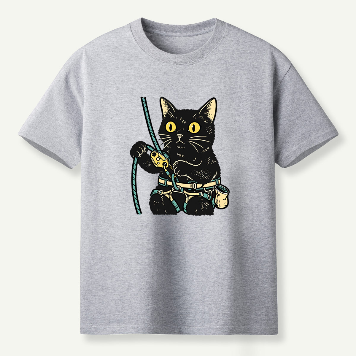 Black Cat Climbing Adventure T-Shirt