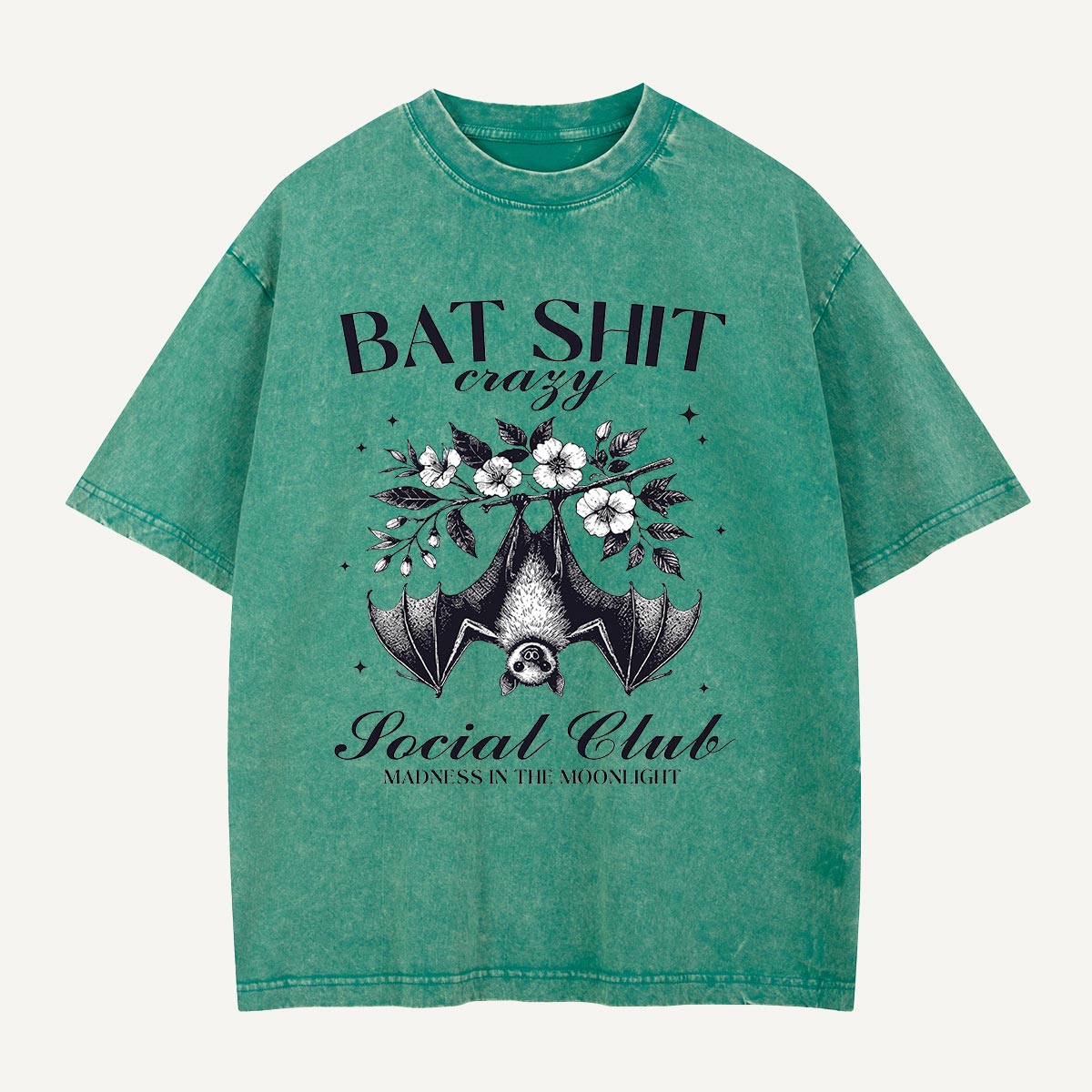 Bat Shit Crazy Social Club Washed T-Shirt