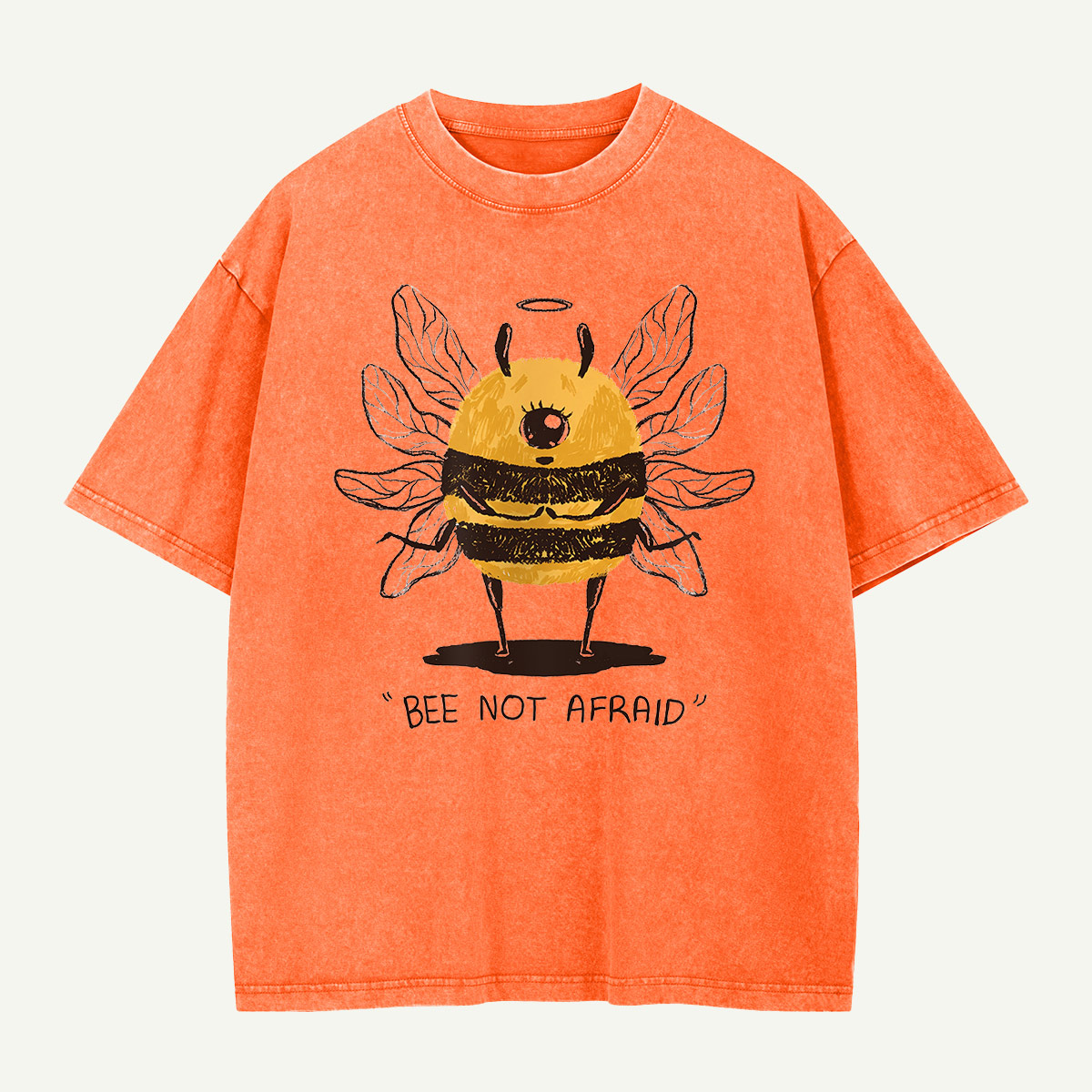 Bee Not Afraid Washed T-Shirt