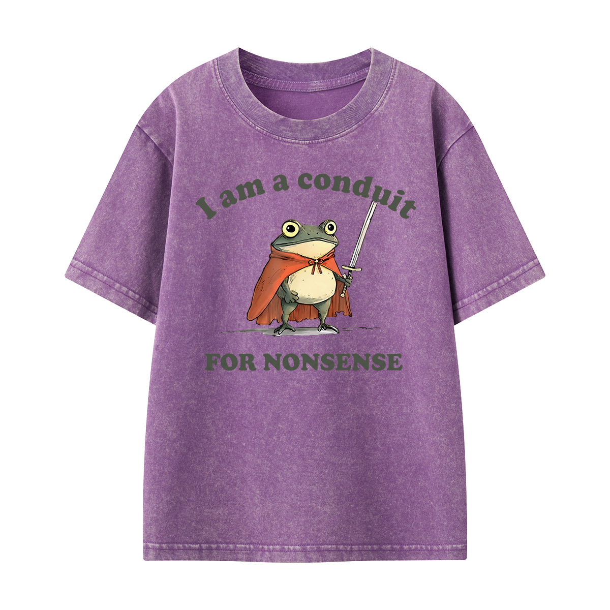 I Am A Conduit For Nonsense Kids Washed T-Shirt