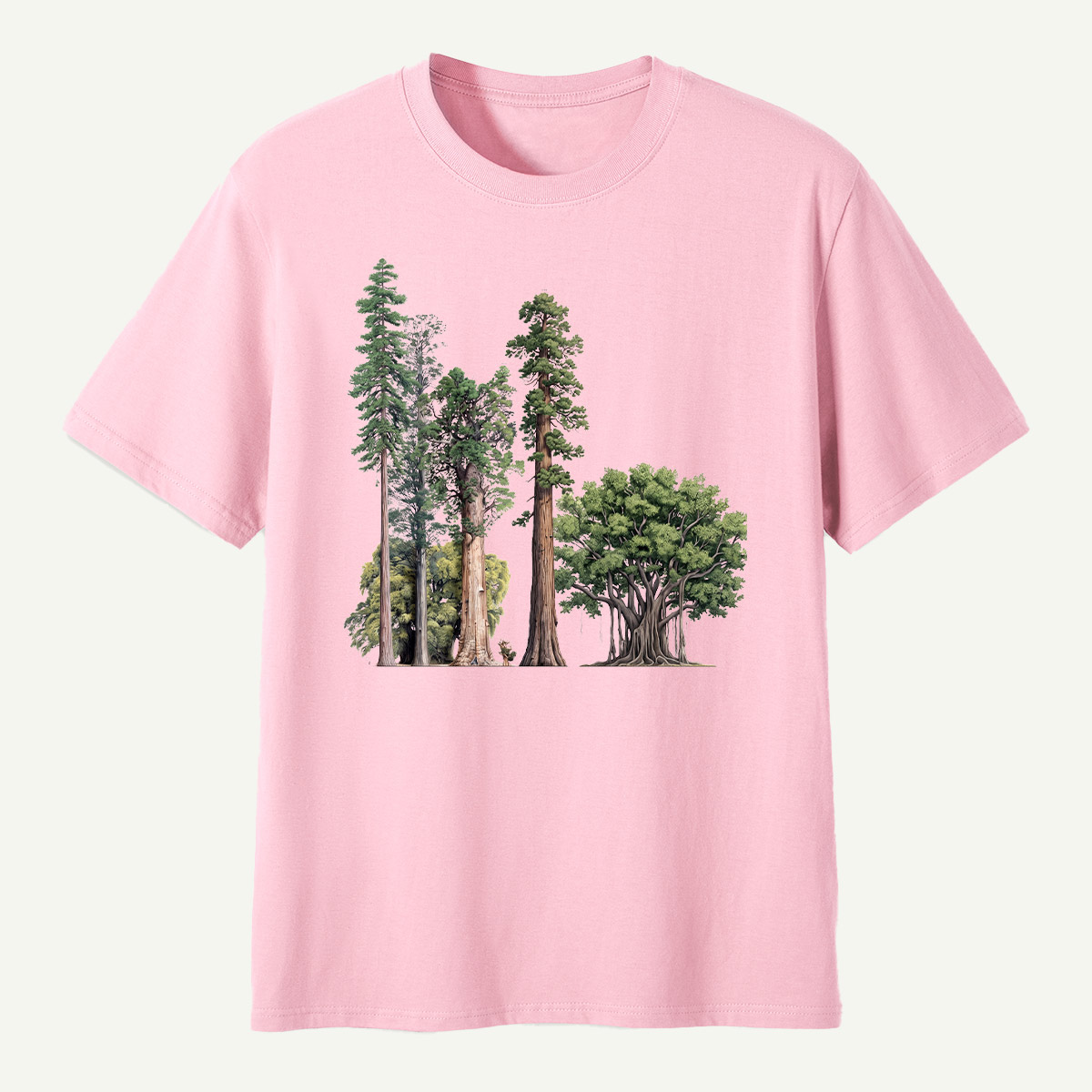 Giant Redwood Forest Botanical Study T-Shirt
