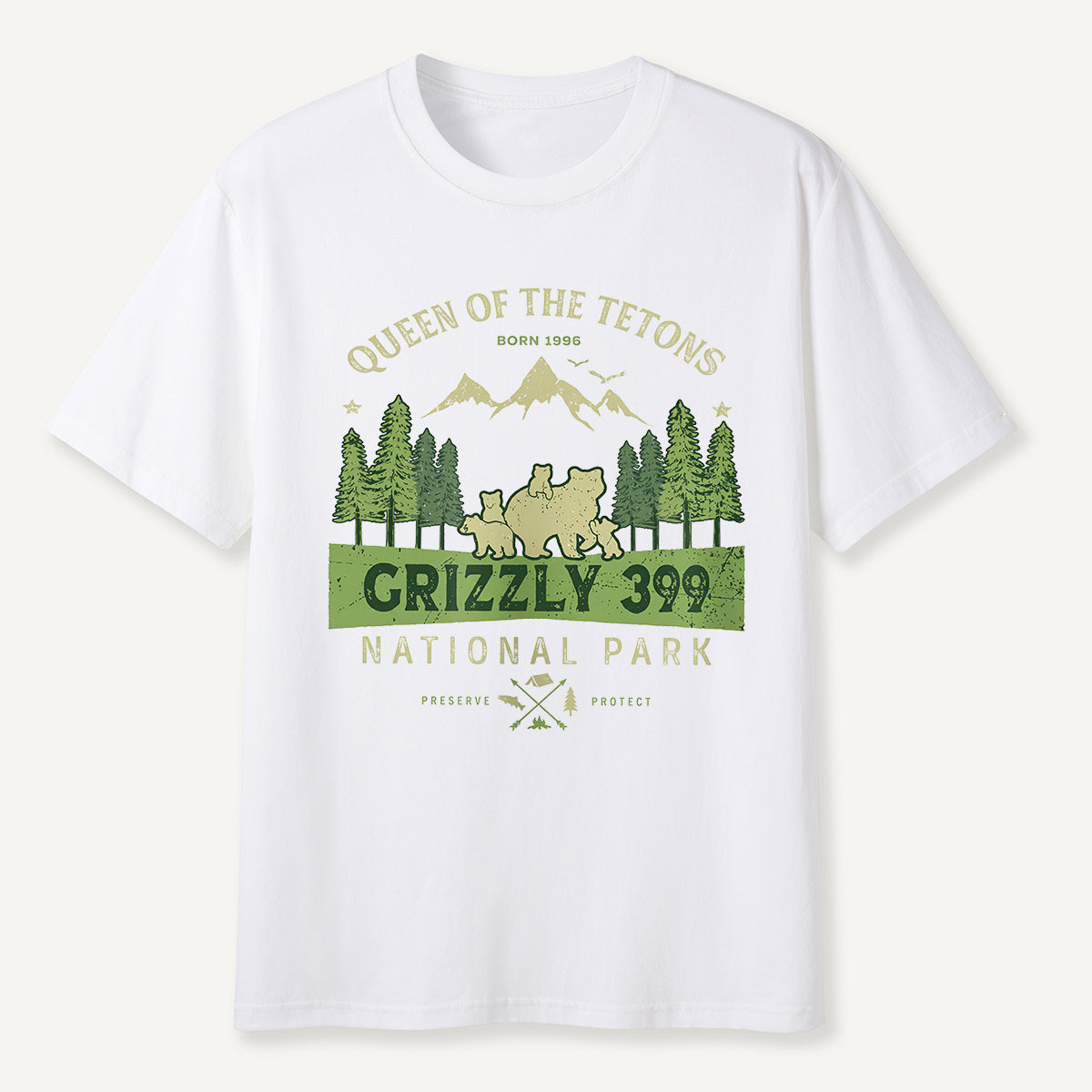 Legend of the Tetons Grizzly 399 National Park T-Shirt