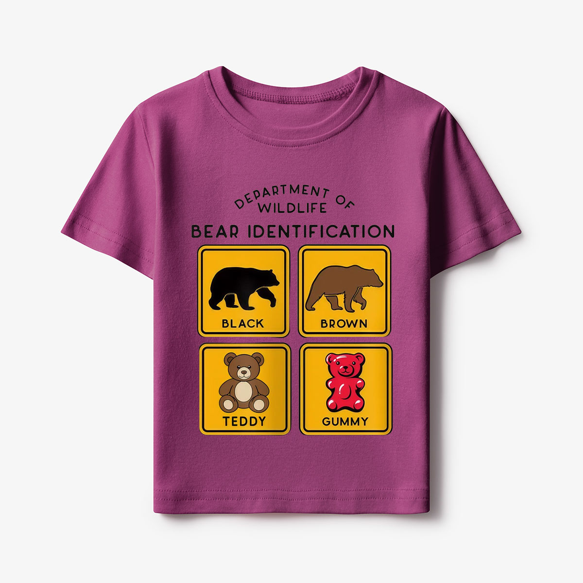 Department of Wildlife Bear Identification Kids T-Shirt
